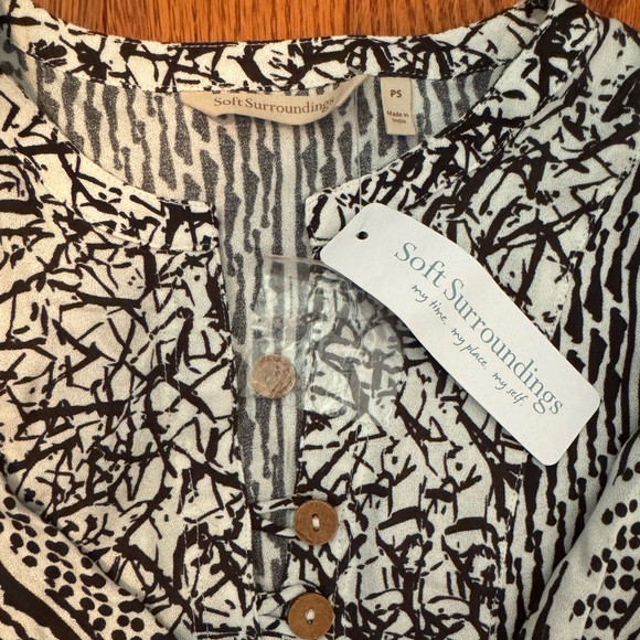 NWT Soft Selections Ravello Top - Small Petite - Picture 6 of 7